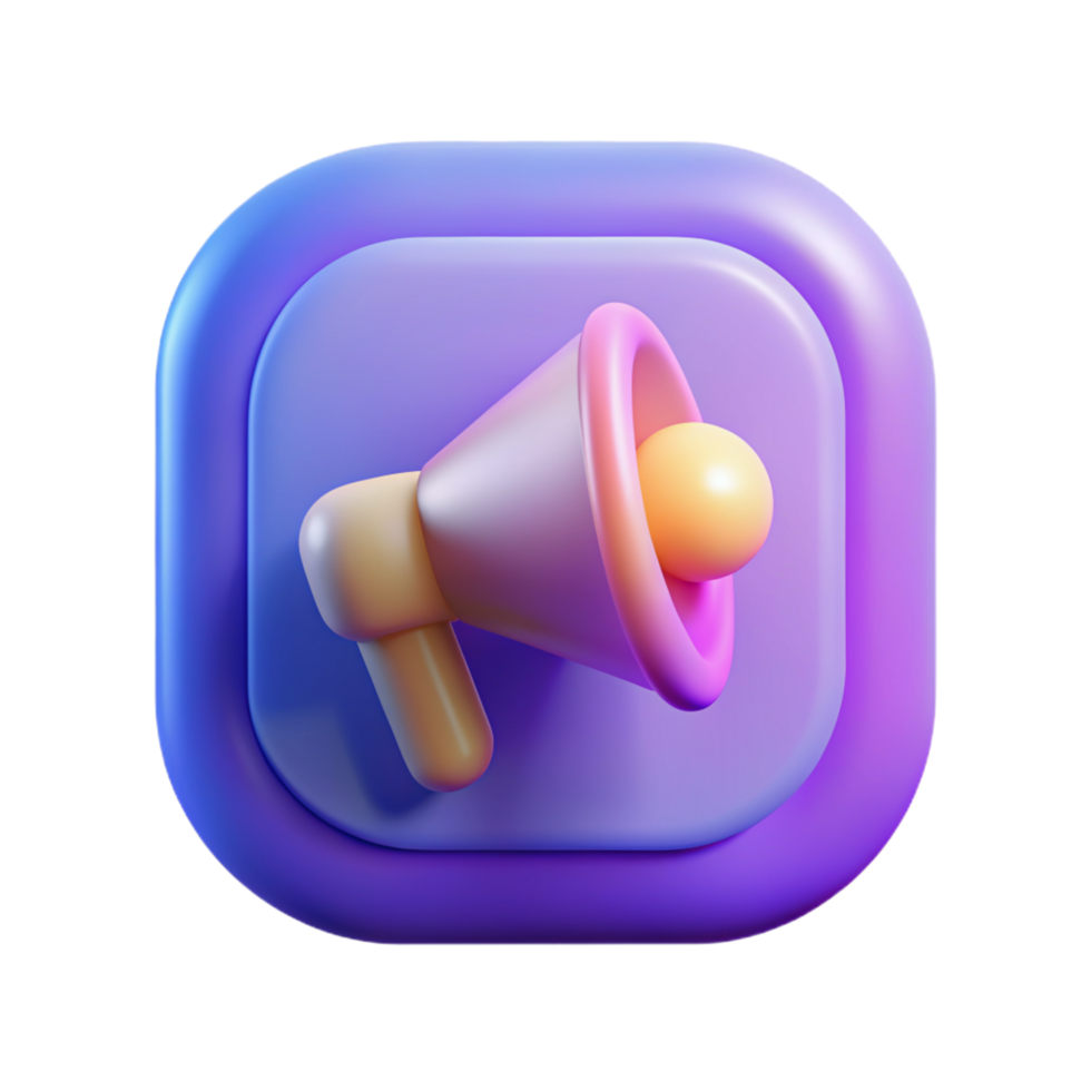 3D advertising icon 3D advertising symbol 3D advertising photo png