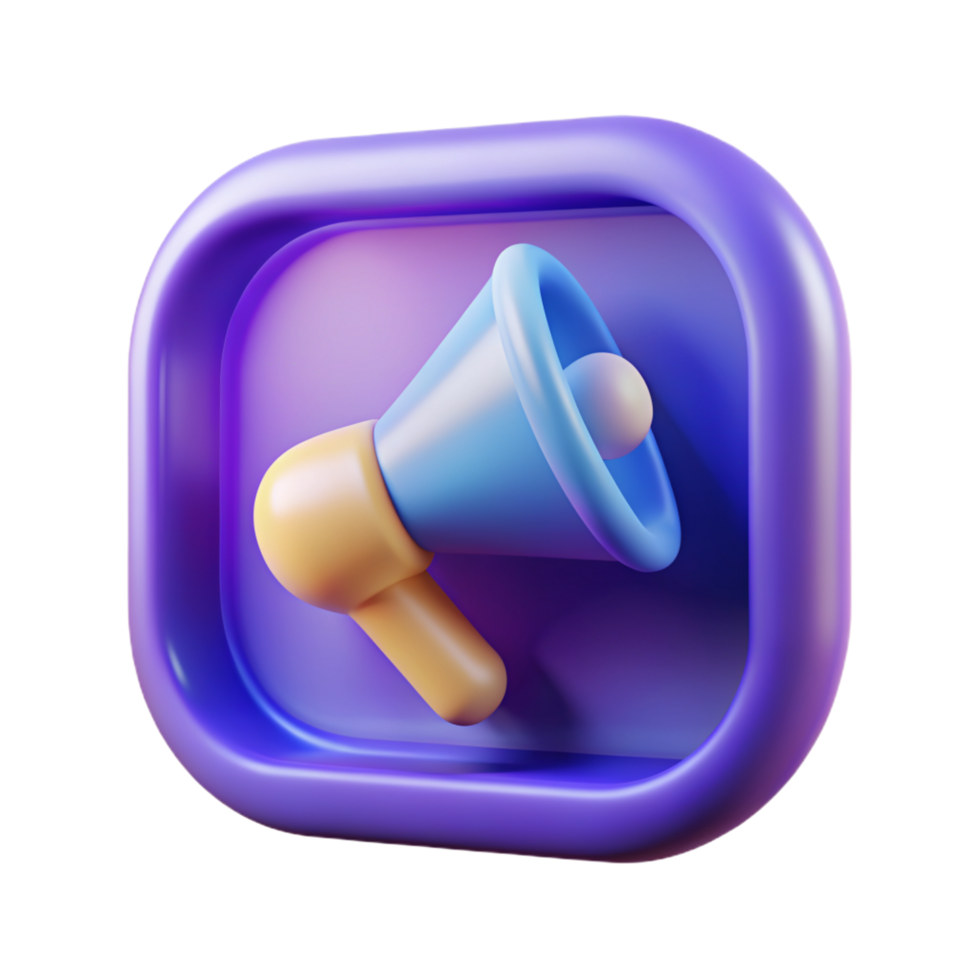3D advertising icon 3D advertising symbol 3D advertising photo png