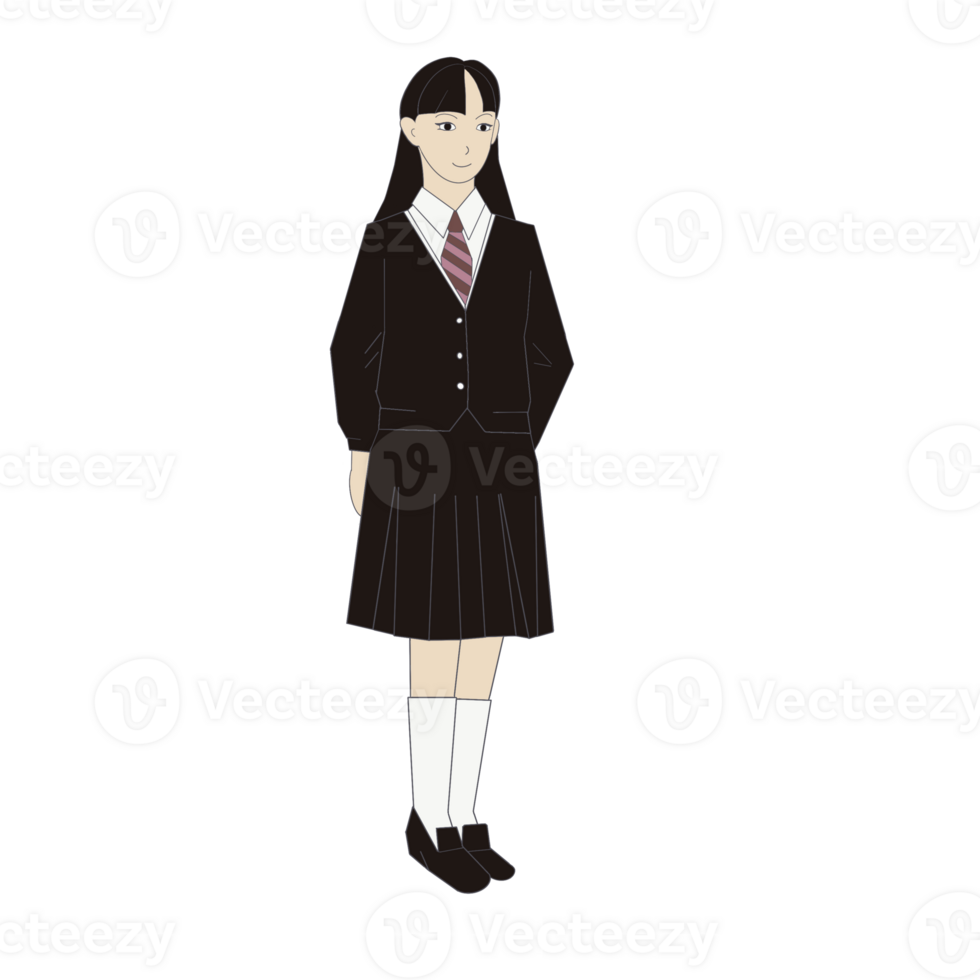 uniform of Japanese students png