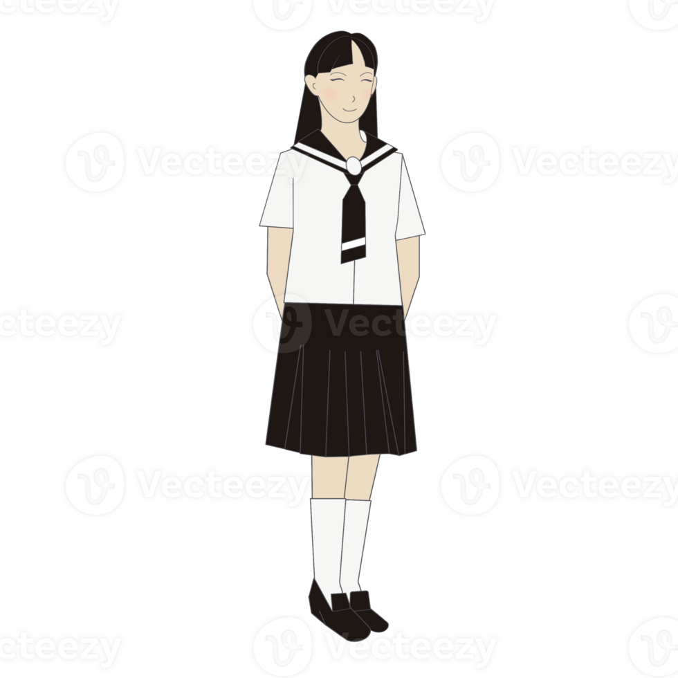 uniform of Japanese students png