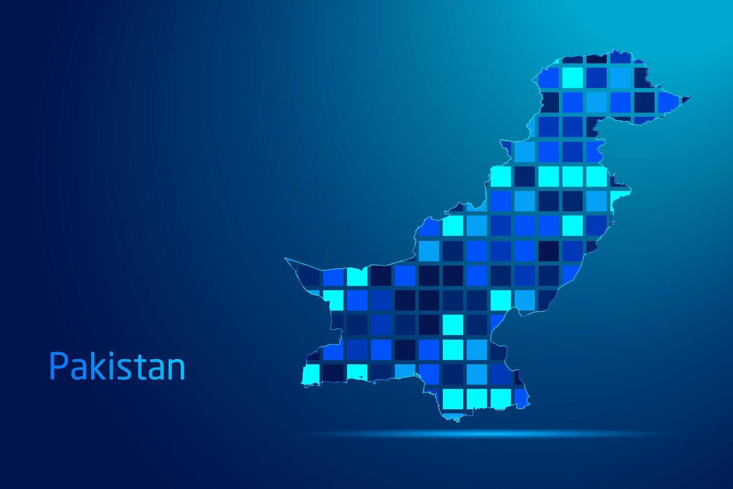 concepts of Pakistan Network Digital Technology Graphic illustration
