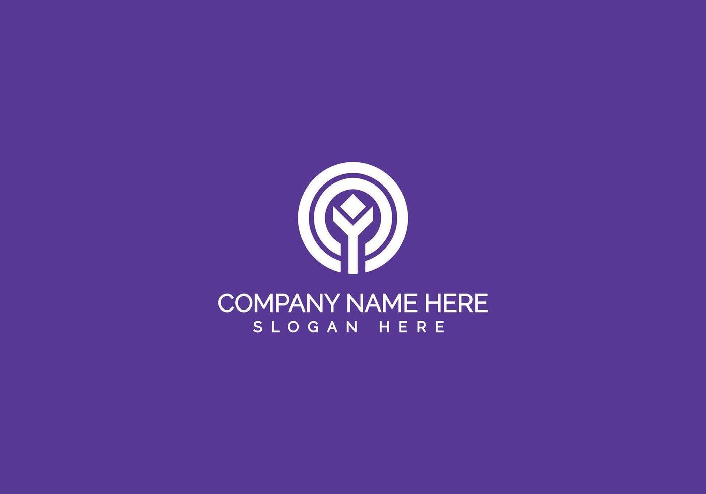 Creative Modern Minimalist Company Logo Design vector