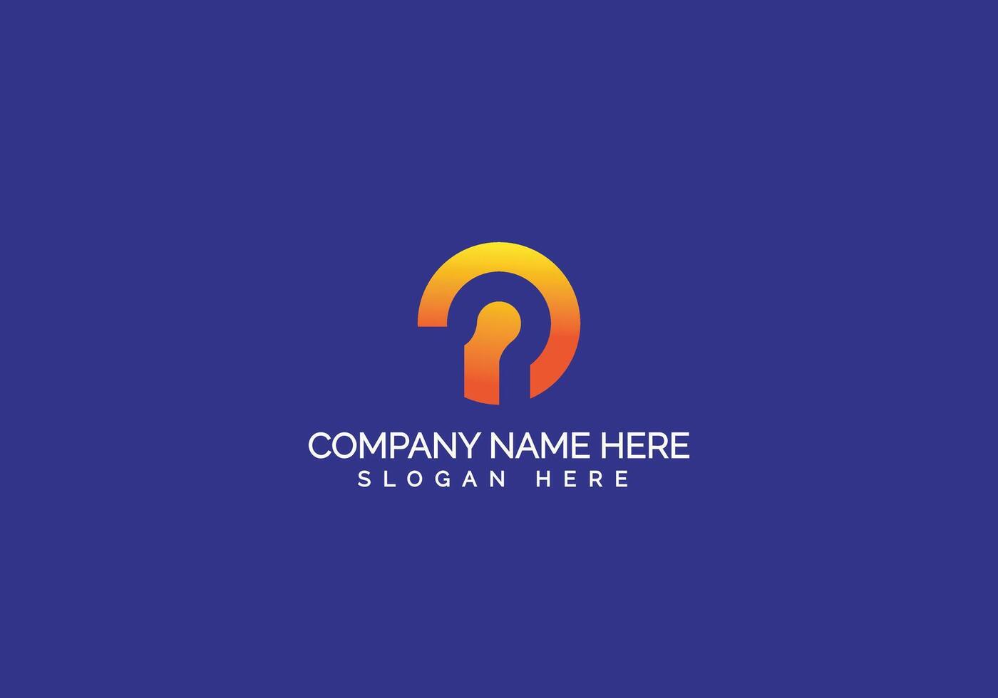Creative Modern Minimalist Company Logo Design vector