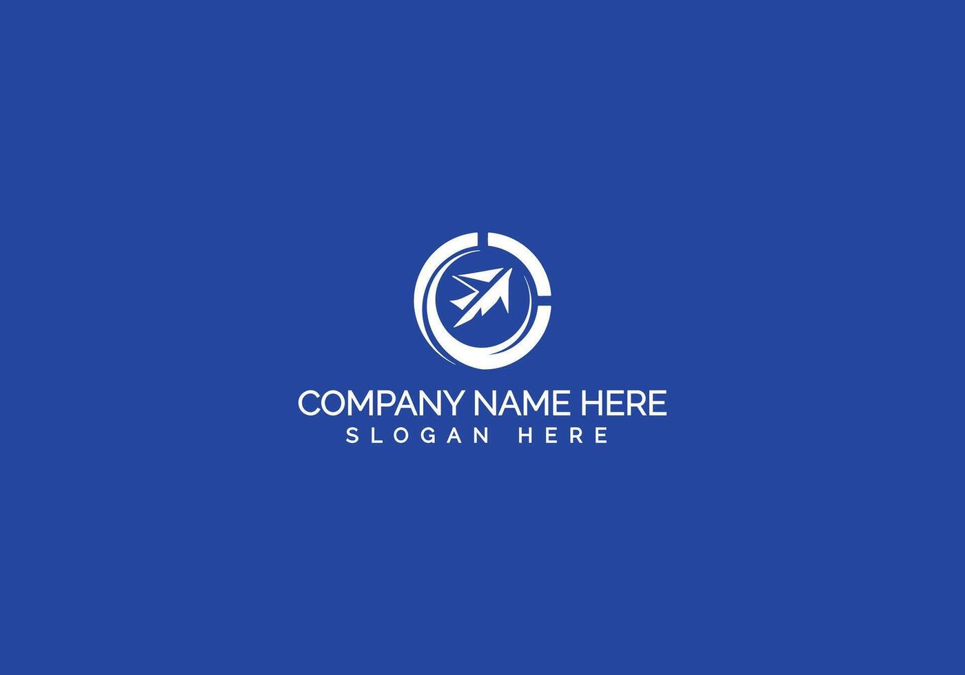 Creative Modern Minimalist Company Logo Design vector