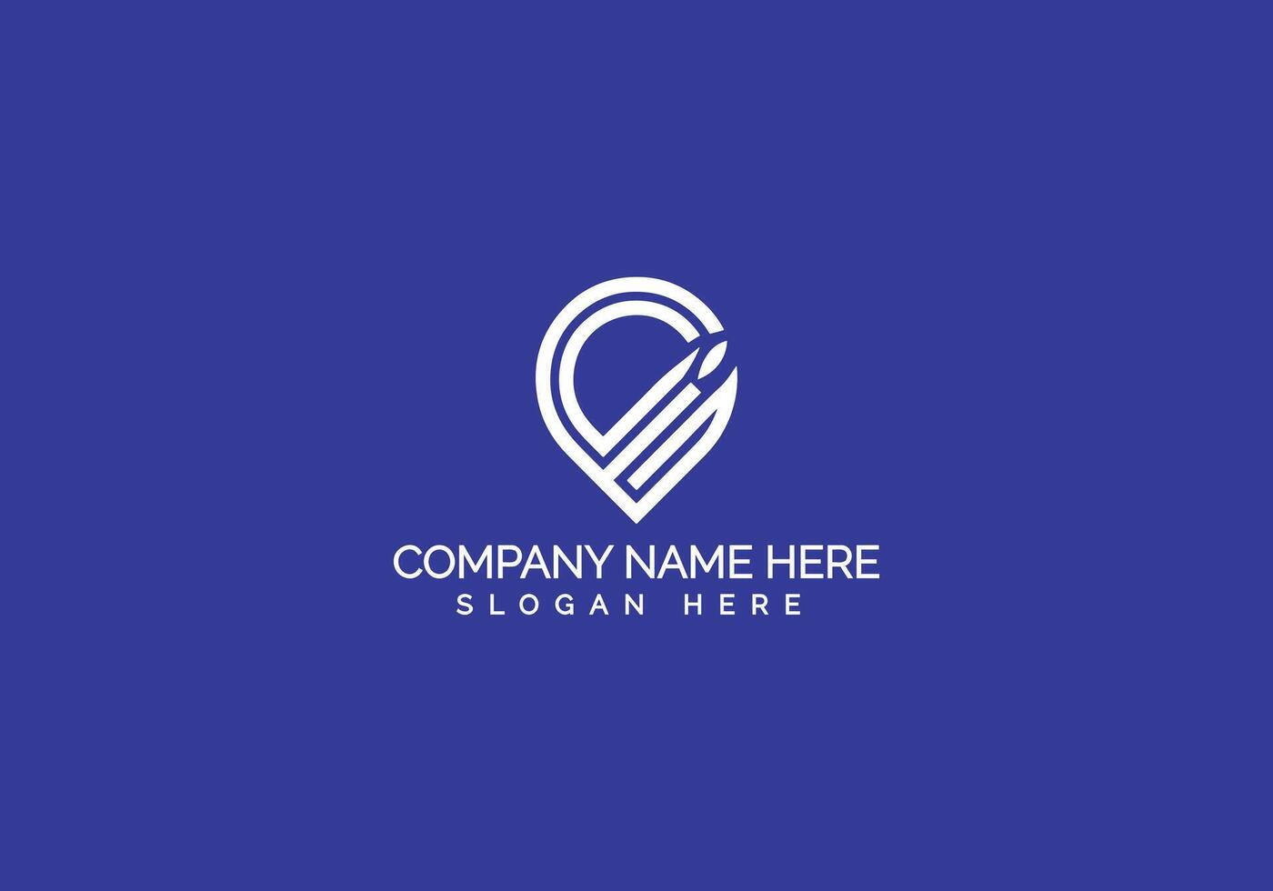 Creative Modern Minimalist Company Logo Design vector