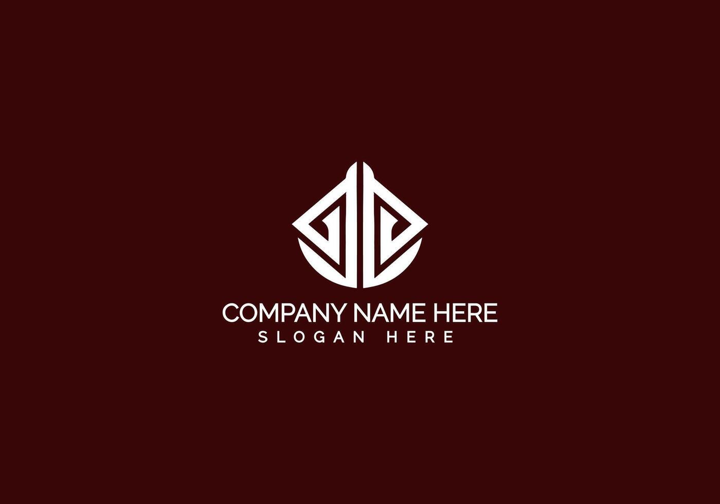 Creative Modern Minimalist Company Logo Design vector