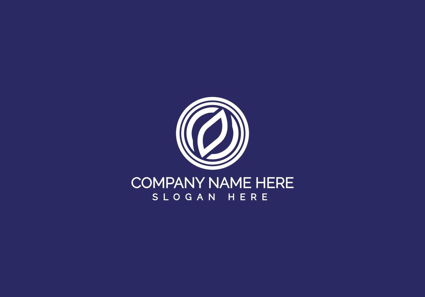 Creative Modern Minimalist Company Logo Design vector