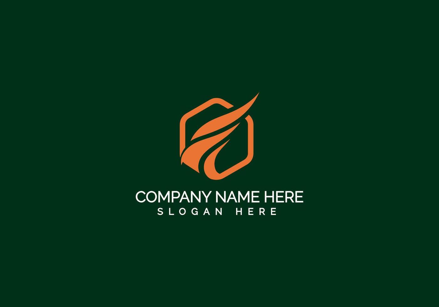 Creative Modern Minimalist Company Logo Design vector