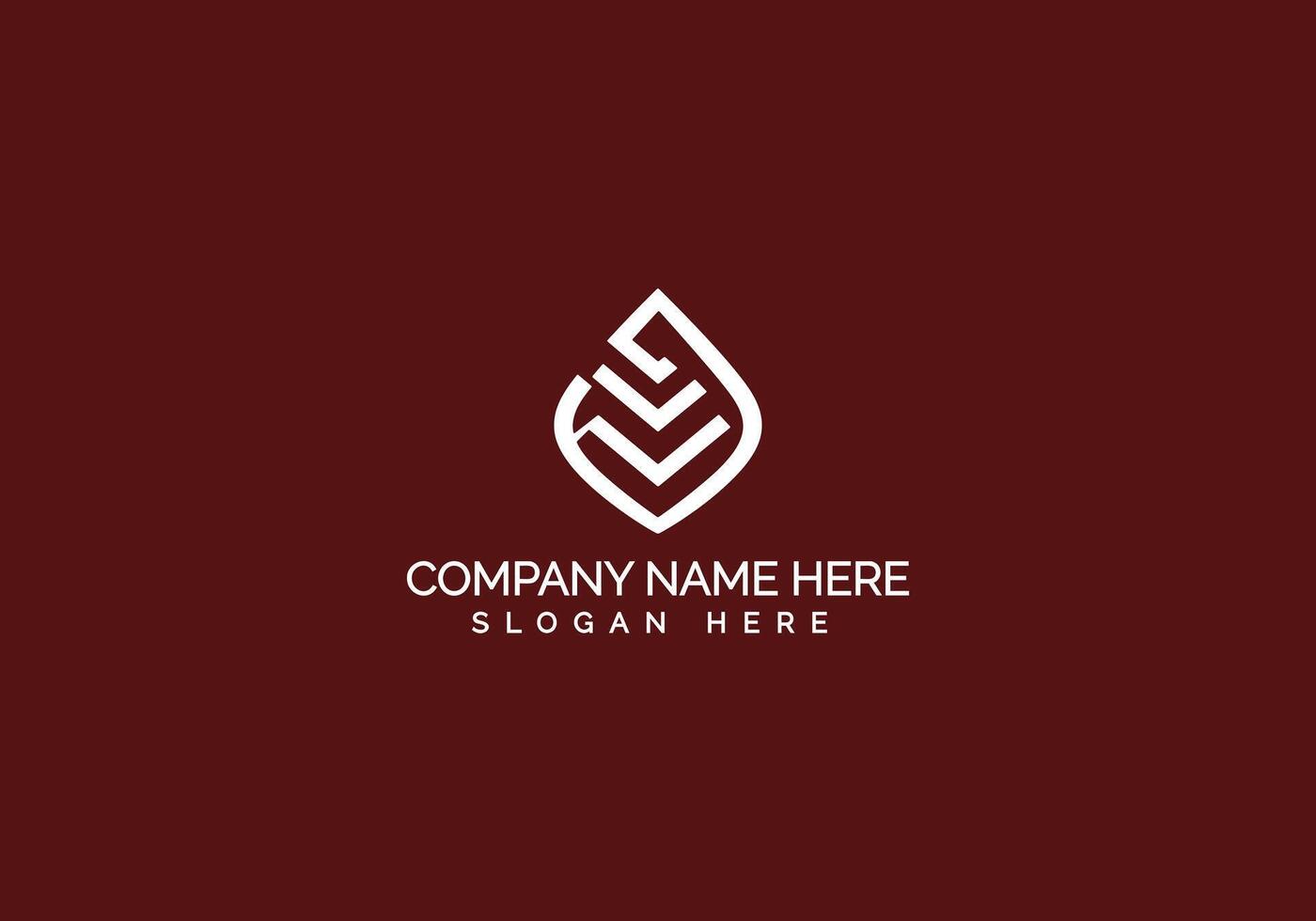 Creative Modern Minimalist Company Logo Design vector