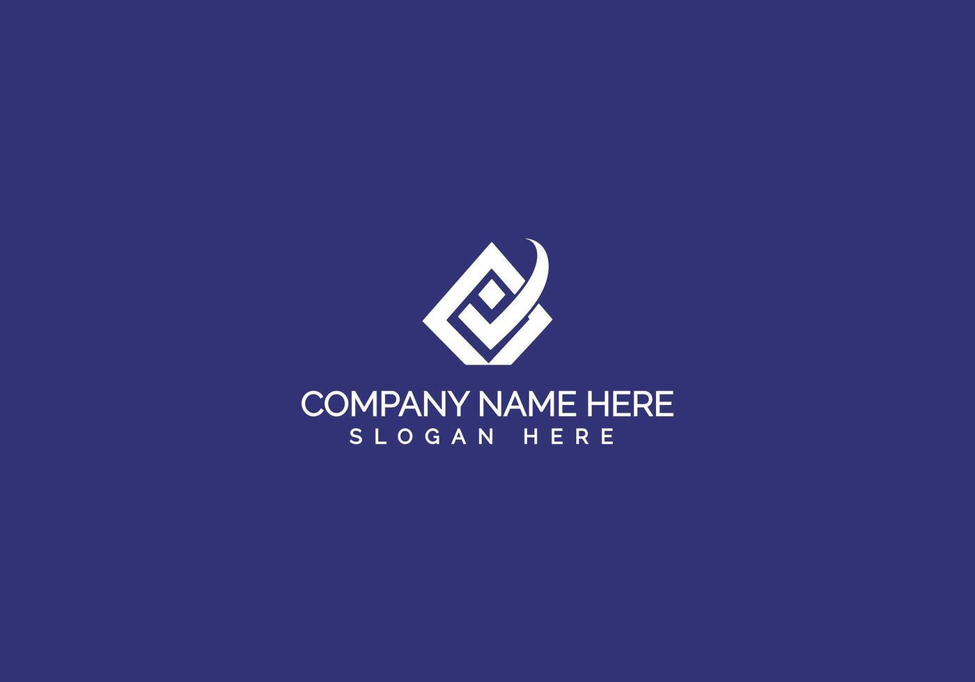 Creative Modern Minimalist Company Logo Design vector
