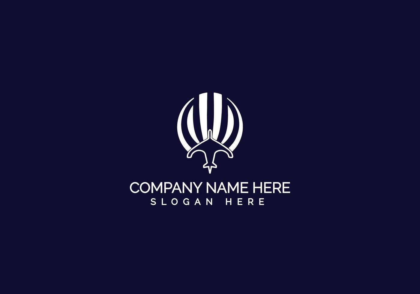 Creative Modern Minimalist Company Logo Design vector