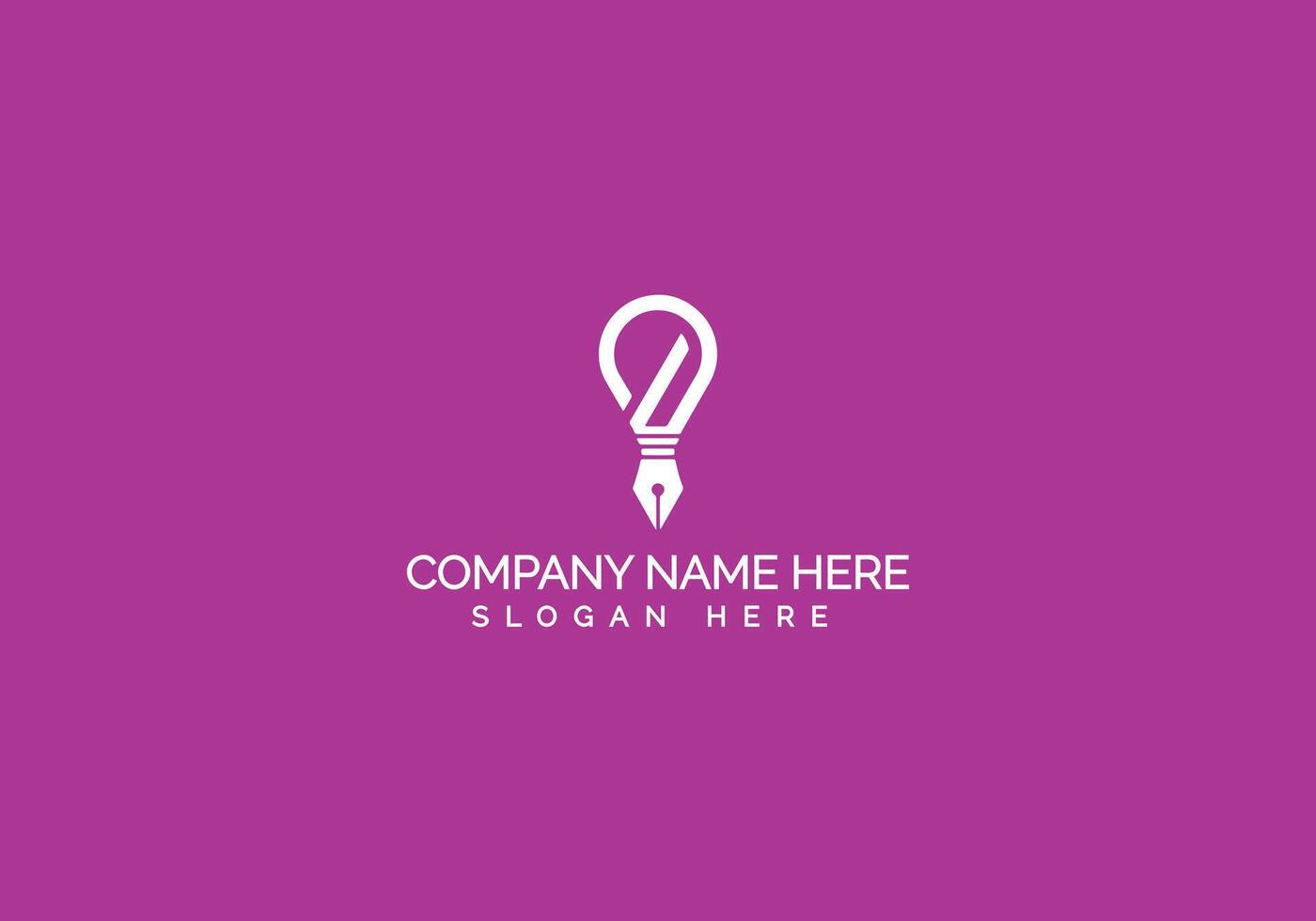 Creative Modern Minimalist Company Logo Design vector