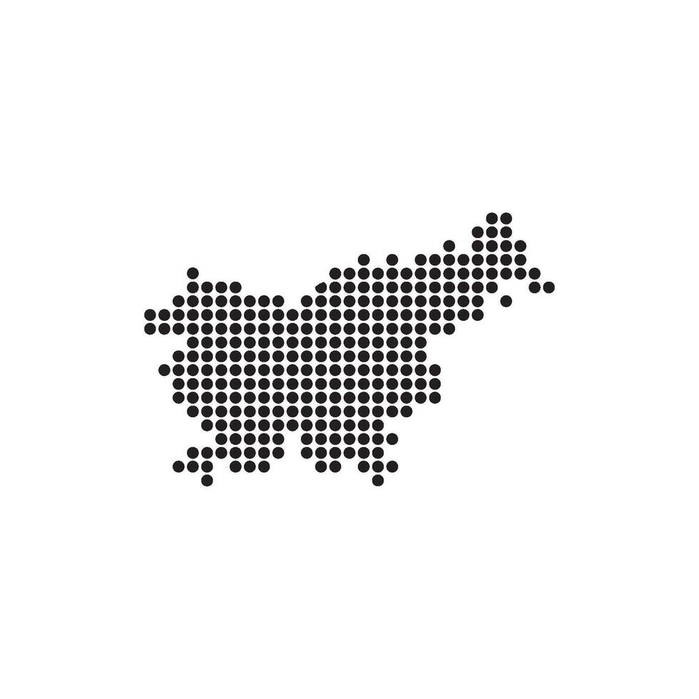 Slovenia map icon vector