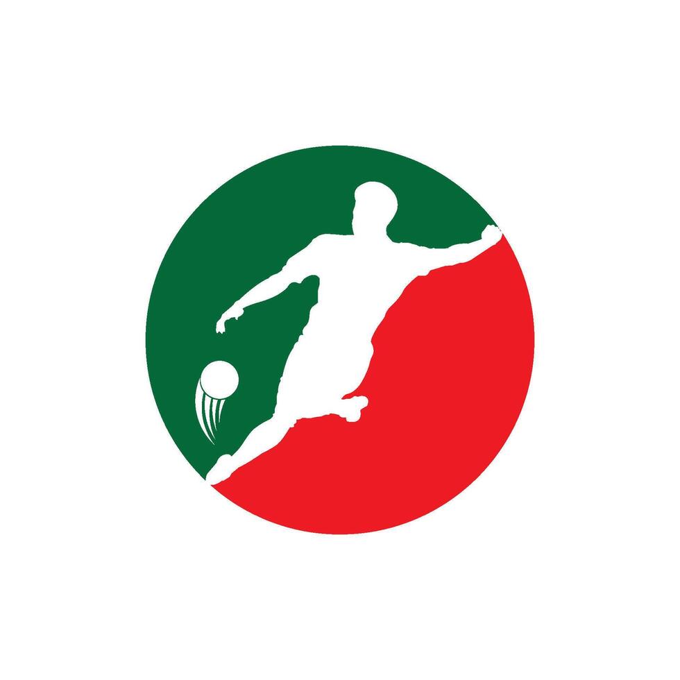 Football illustration logo vector