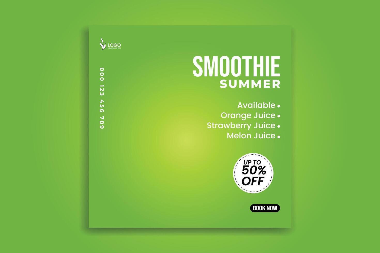 special juice social media design vector
