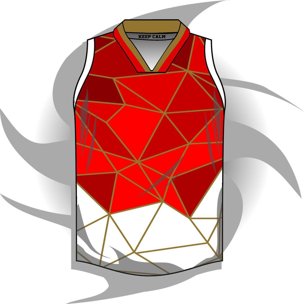 Background , jersey sport shirt template design for soccer Sport, basket ball, running uniform in front view, Shirt mockup , design very simple and easy to custom vector