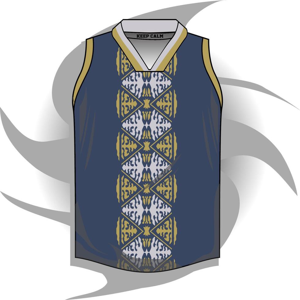 Background , jersey sport shirt template design for soccer Sport, basket ball, running uniform in front view, Shirt mockup , design very simple and easy to custom vector