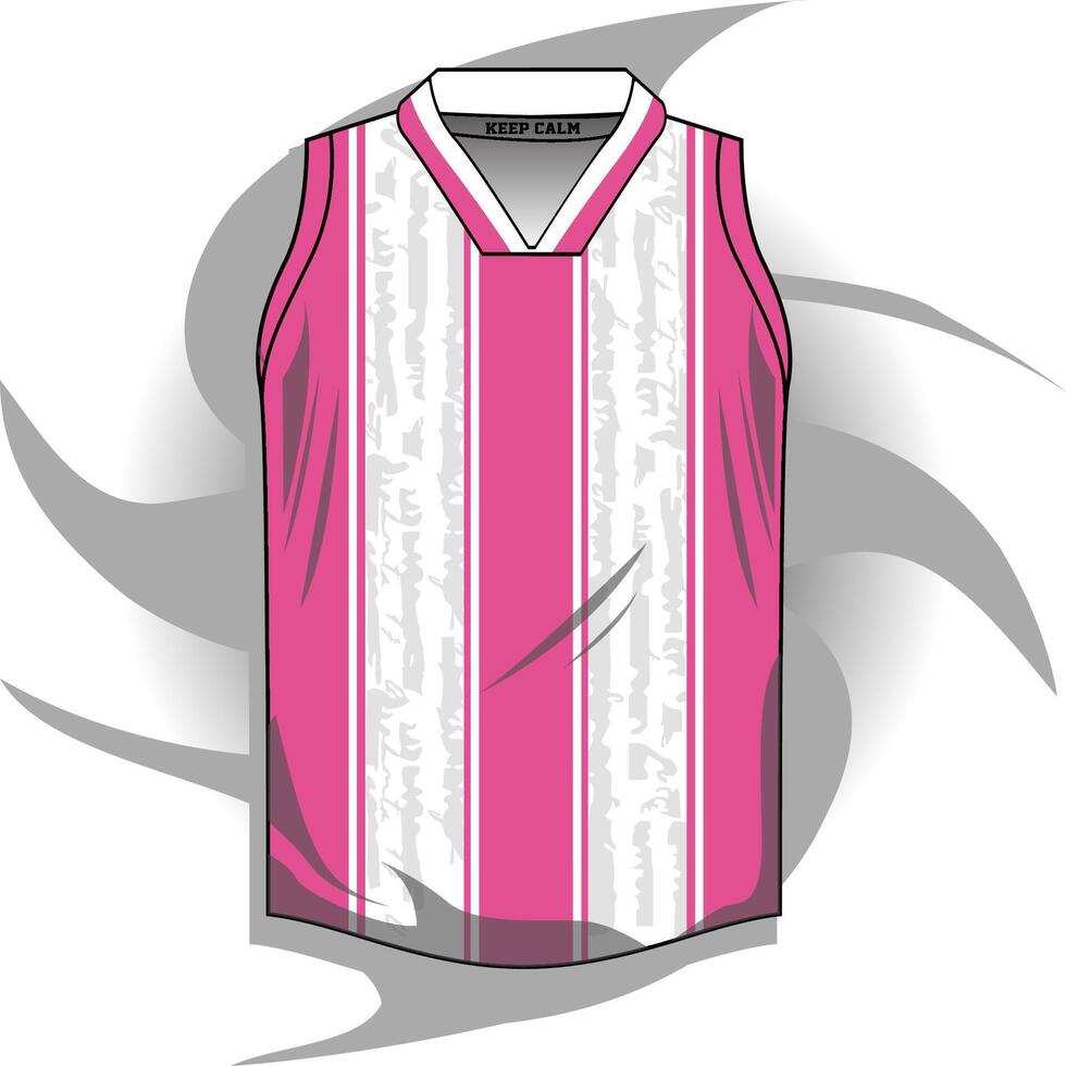 Background , jersey sport shirt template design for soccer Sport, basket ball, running uniform in front view, Shirt mockup , design very simple and easy to custom vector