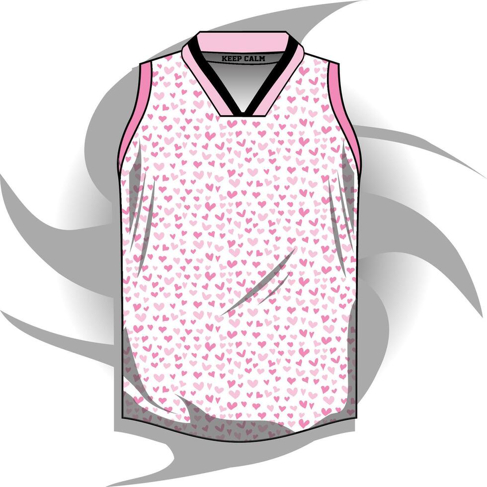 Background , jersey sport shirt template design for soccer Sport, basket ball, running uniform in front view, Shirt mockup , design very simple and easy to custom vector