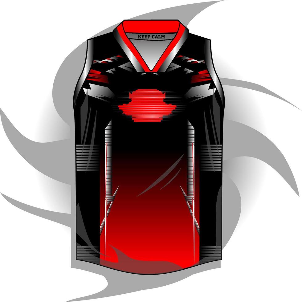 Background , jersey sport shirt template design for soccer Sport, basket ball, running uniform in front view, Shirt mockup , design very simple and easy to custom vector