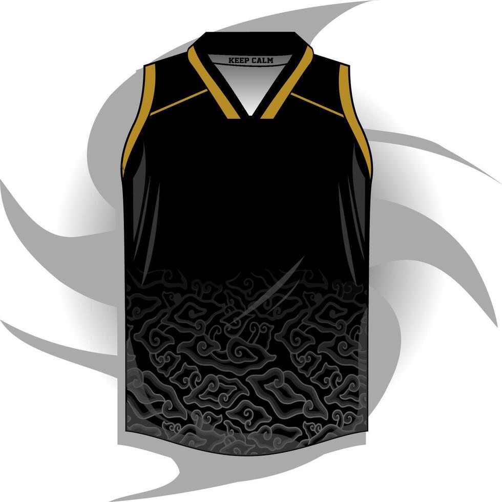 Background , jersey sport shirt template design for soccer Sport, basket ball, running uniform in front view, Shirt mockup , design very simple and easy to custom vector
