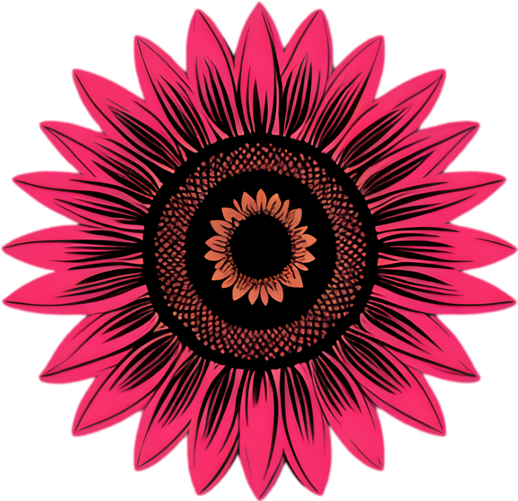 Sunflower clipart for creative projects. AI-generated. png
