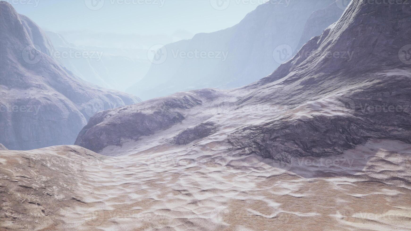 A stunning computer-generated desert landscape photo