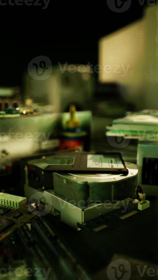 Blurry Shot of Various Electronics photo