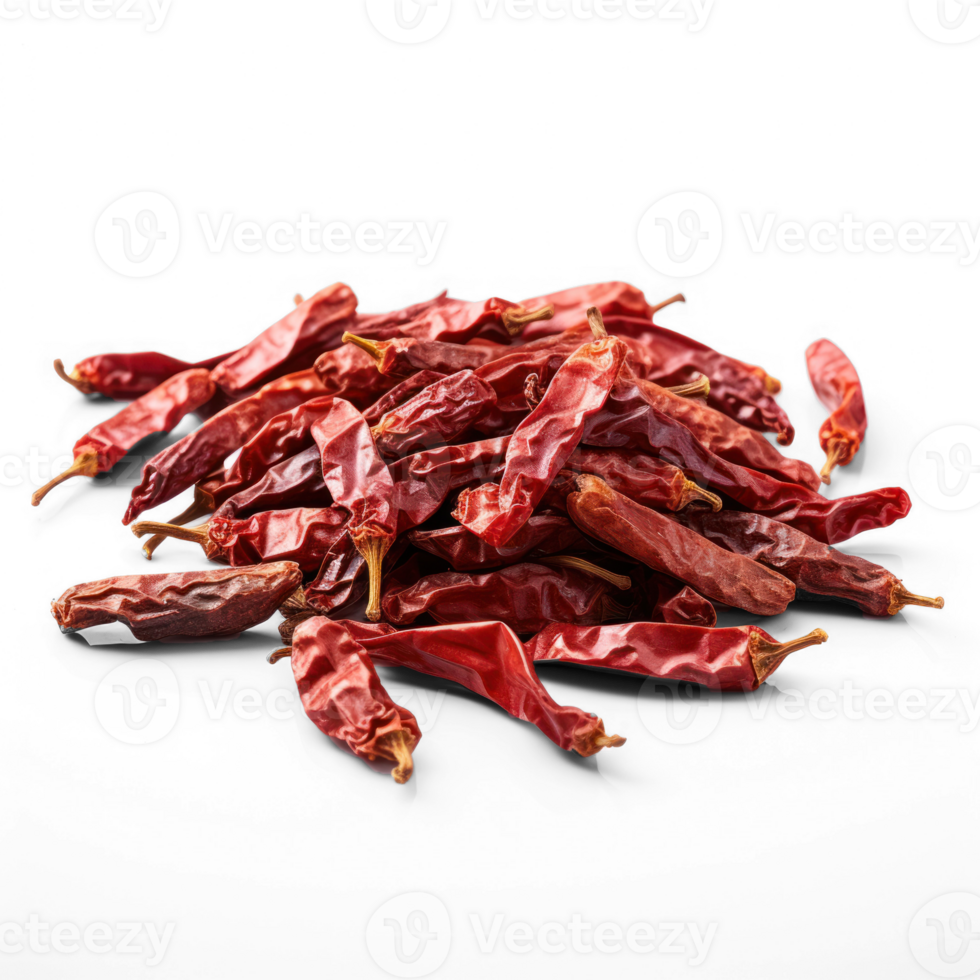 a pile of dried chili peppers on transparent background png