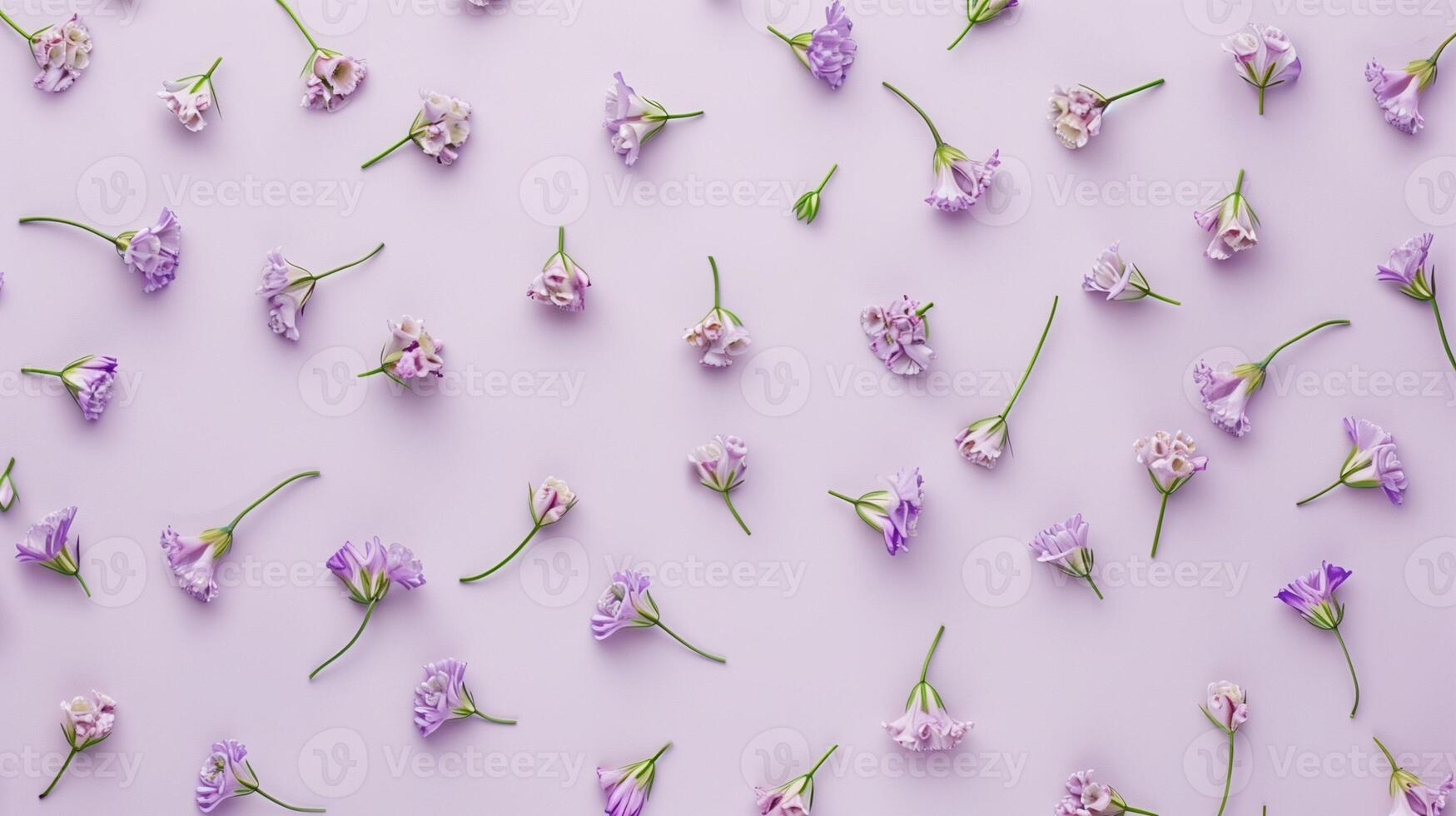 Beautiful flower branches and buds on one colored floral plain background photo