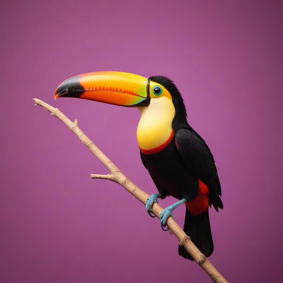 Toucan with plain background photo