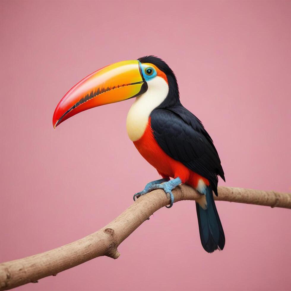 Toucan with plain background photo