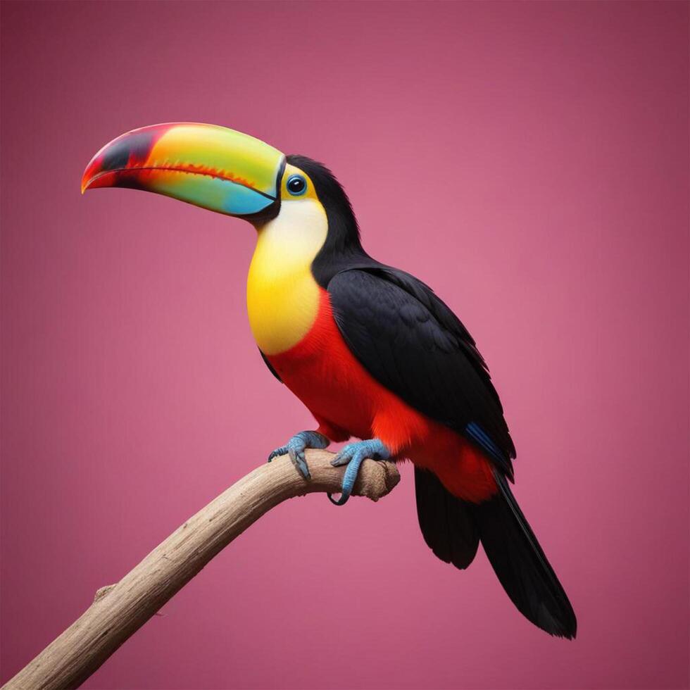 Toucan with plain background photo