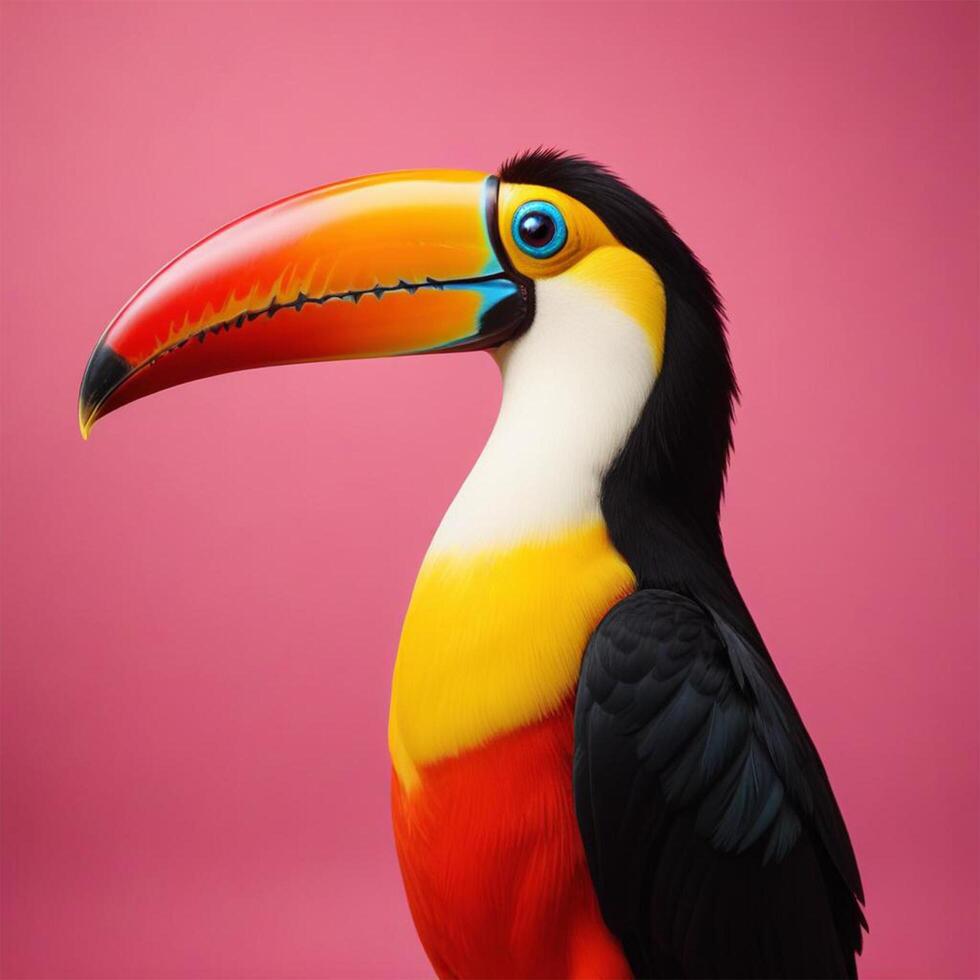 Toucan with plain background photo