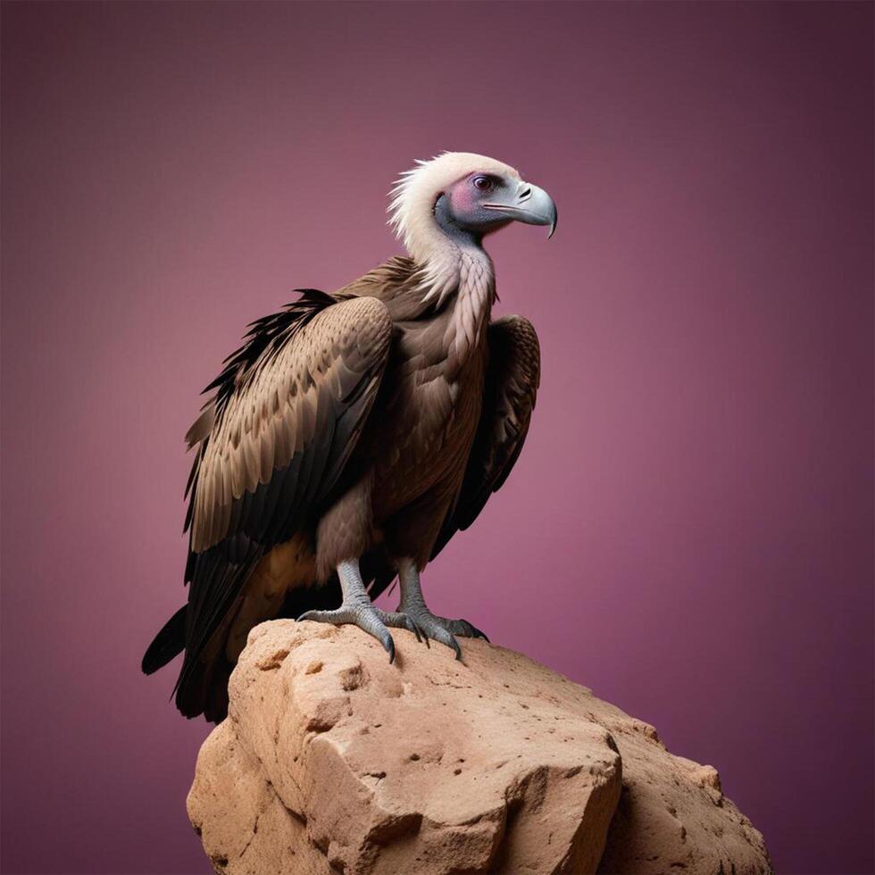 Vulture plain background photo