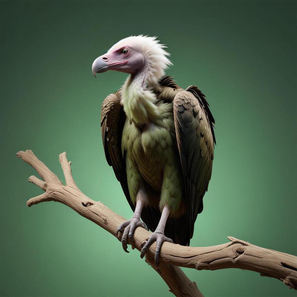 Vulture plain background photo