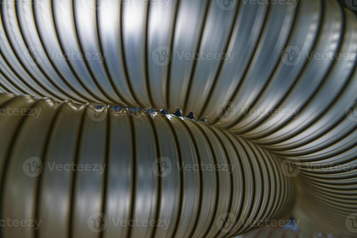 Flexible PUR antistatic suction hose for air conditioning, background flexi hose, industrial ventilation photo