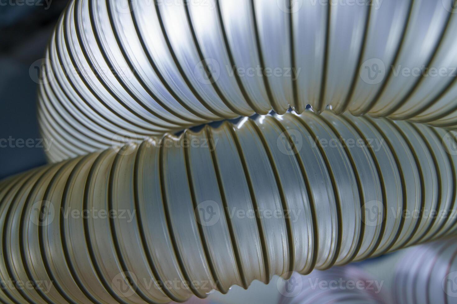 Flexible PUR antistatic suction hose for air conditioning, background flexi hose, industrial ventilation photo