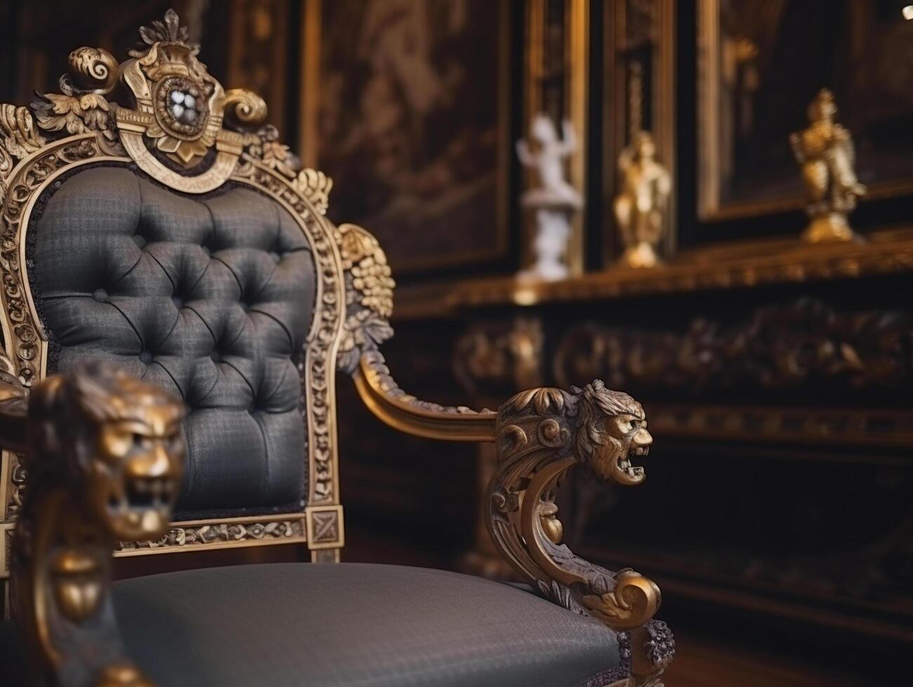United Kingdom furniture with classical ornaments photo