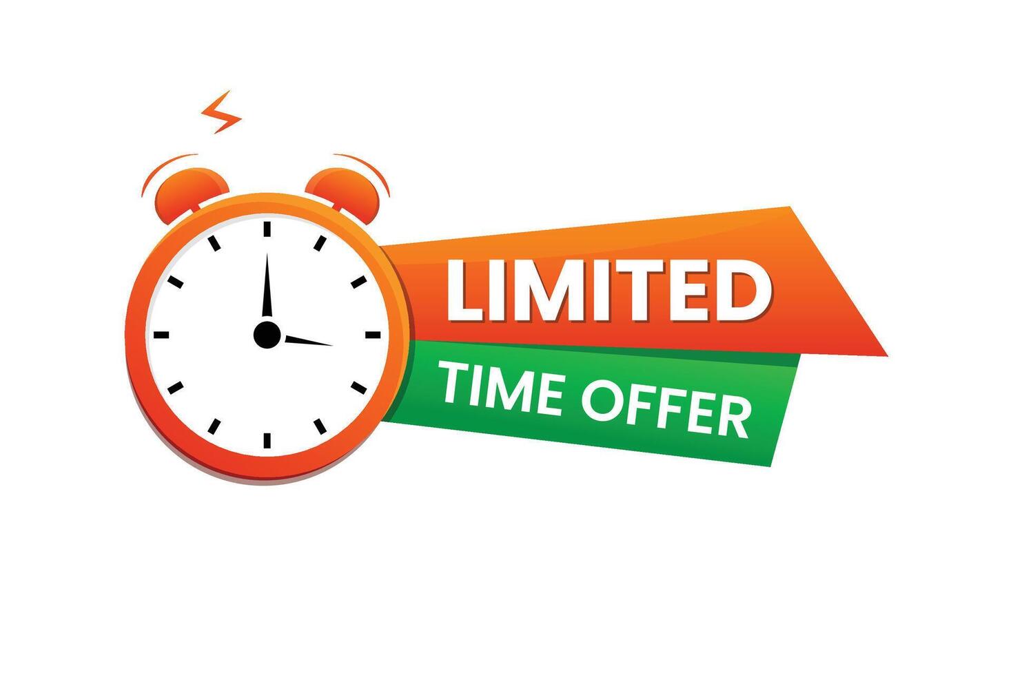 Limited time offer Labels and logo vector