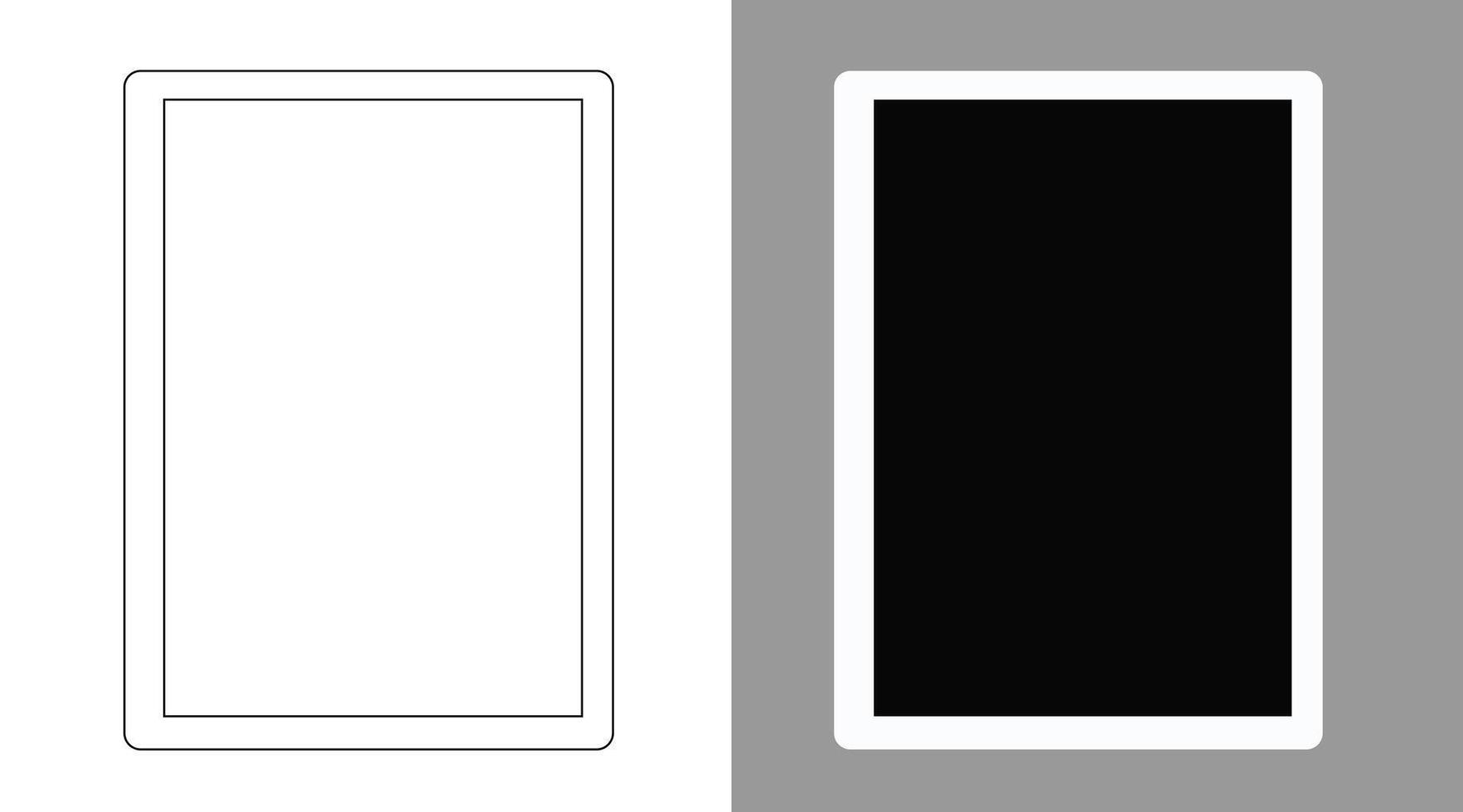 Note-taking Pad, Board, Slate, Drawing Tablet, and Record Illustration of a digital notepad with pen, handwriting pad, and paperless graphic tablet vector
