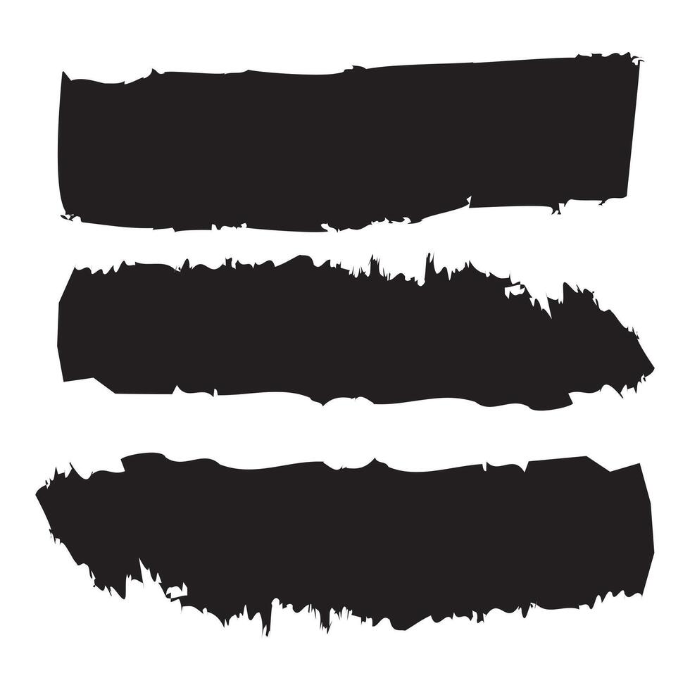 Set of paint brush stroke, ink splatter and artistic design elements, Dirty watercolor texture, box, frame, grunge background, trendy black paint, ink brush stroke vector