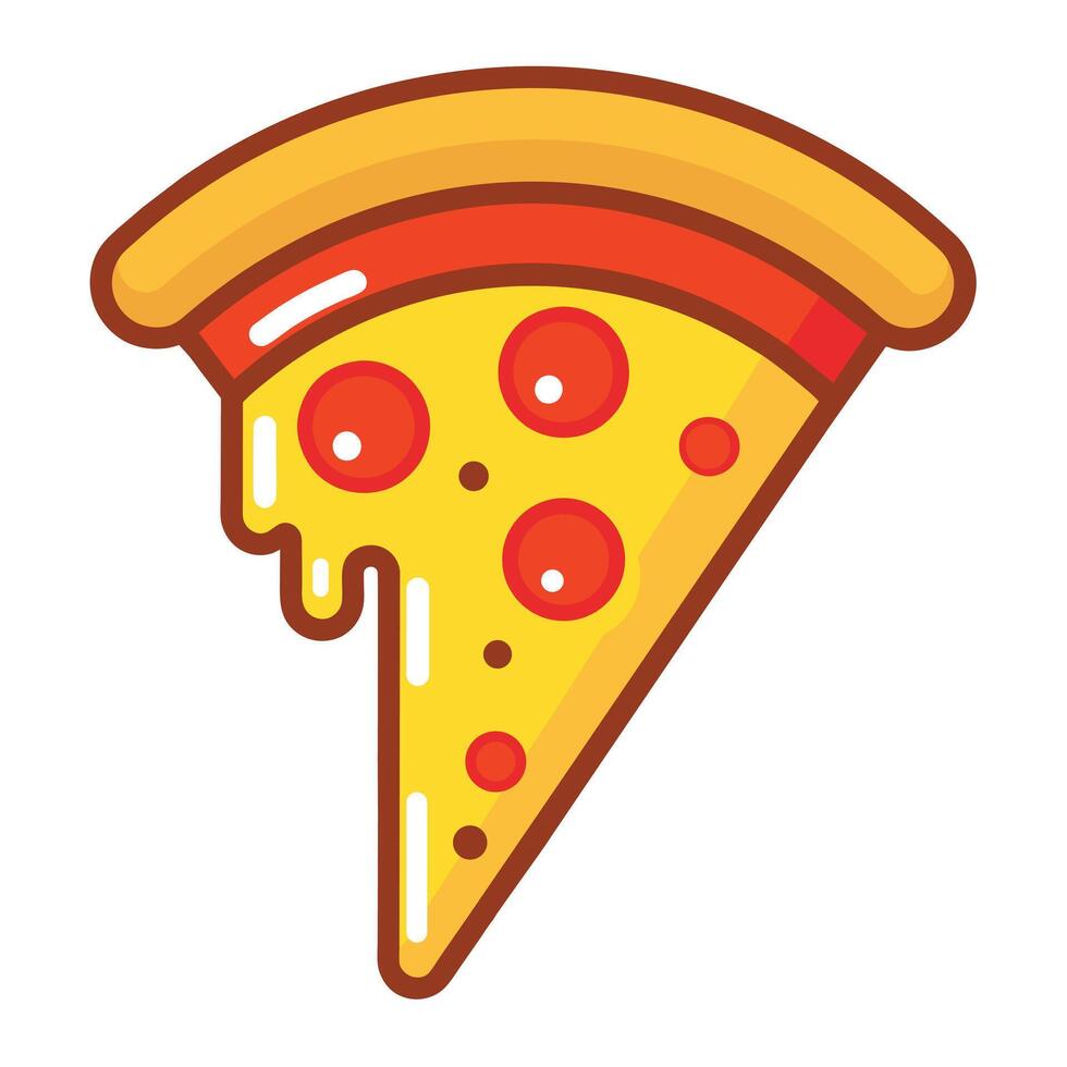 Pizza Illustration Icon vector