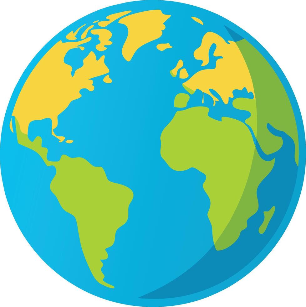 Globe Illustration Icon high resolution vector