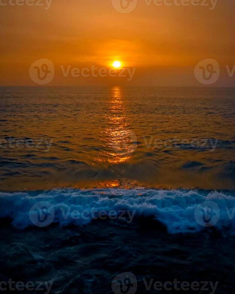 Beach background in the afternoon photo