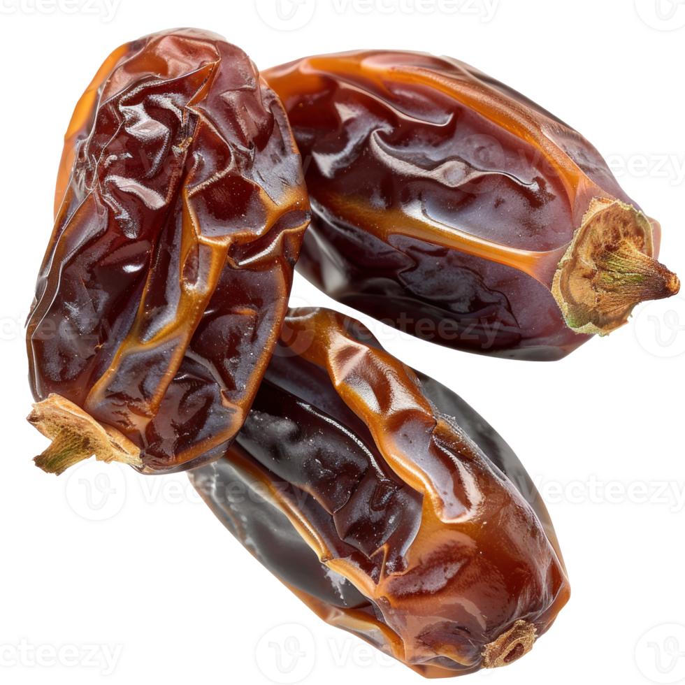 Dried date palms isolated on transparent background png