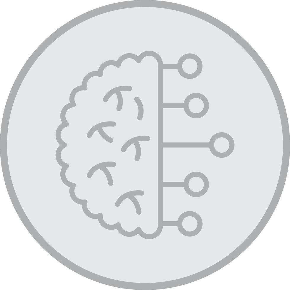 Future Grey Line Circle Icon vector