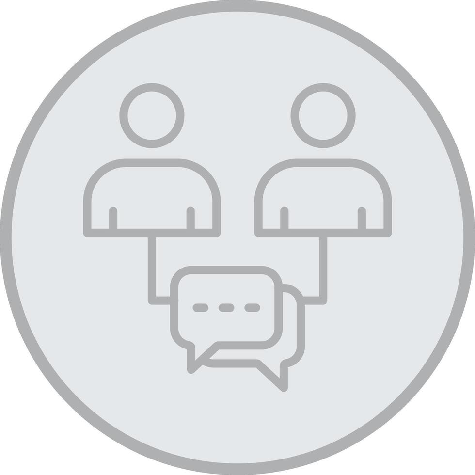Engage Grey Line Circle Icon vector