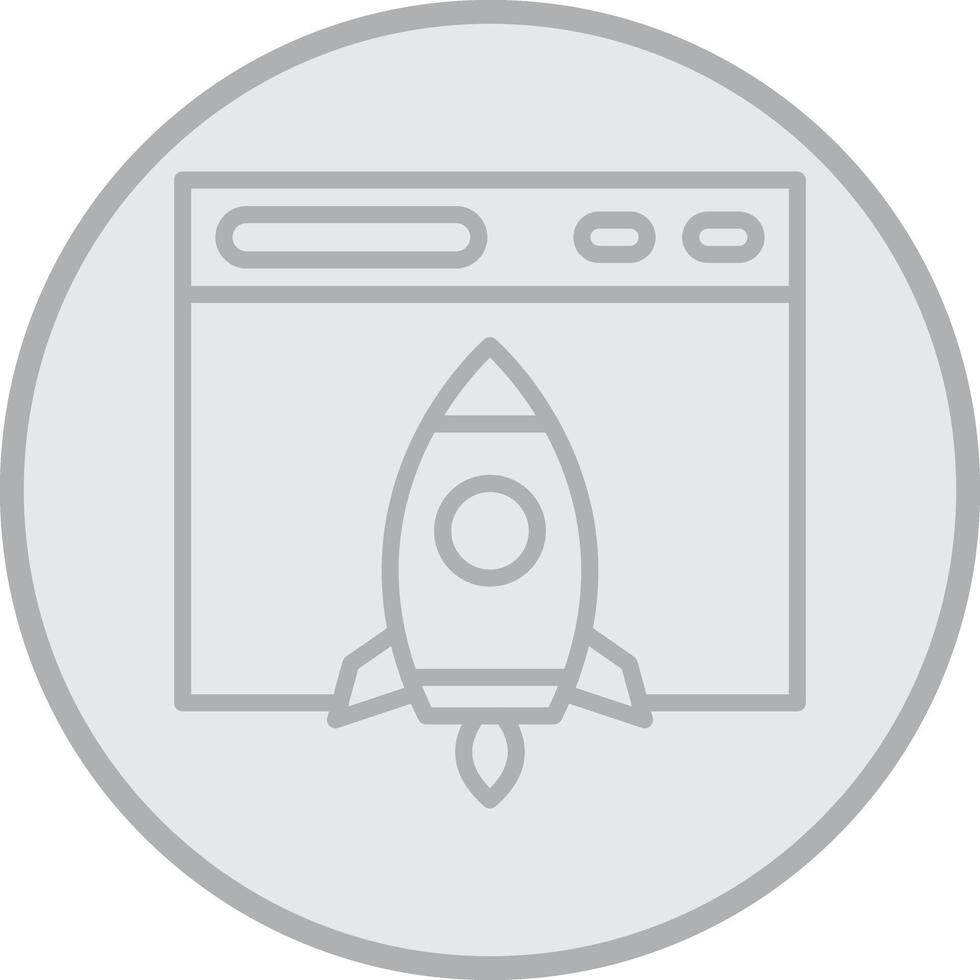 Boost Grey Line Circle Icon vector