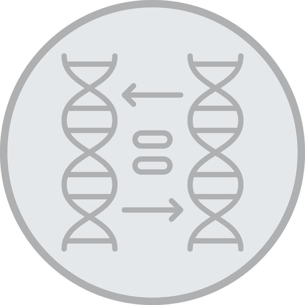Cloning Grey Line Circle Icon vector